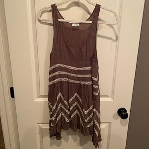 Free People brown slip dress